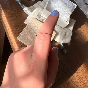 bluboho Twisted Stacking Ring Rose Gold size 8